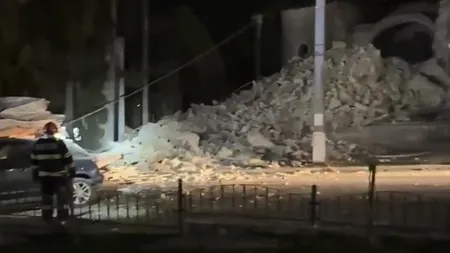 O polițistă a fost rănită după ce o biserică s-a prăbușit, în Sălaj
