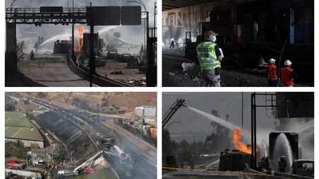 Carnagiu pe şosea, cod roşu după accident! Explozia unui camion cu gaz lichefiat a dus la uciderea a patru persoane și rănirea a altor 17 persoane!  