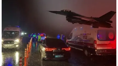 Un avion de vânătoare F-16 al Forţelor Aeriene s-a prăbușit în vestul Turciei