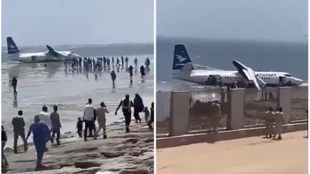 Avion prăbușit în Oceanul Indian. Ce s-a întâmplat cu pasagerii, pilotul, declarat erou. Primele imagini de la fața locului VIDEO