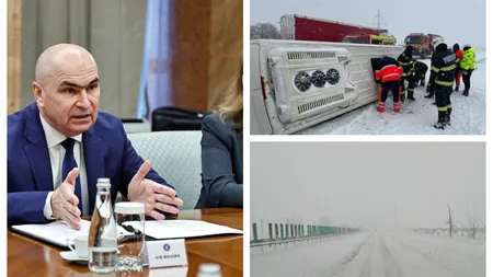 Deși jumătate de țară este blocată din cauza codului galben de viscol și ninsori, premierul a decis să nu convoace Comandamentul de Urgență: ”Nu este o situație dificilă, totul este bine”