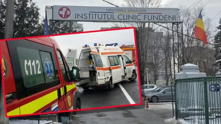 Incendiu la Spitalul Fundeni, în plin cod galben de ninsori. Pompierii intervin de urgență