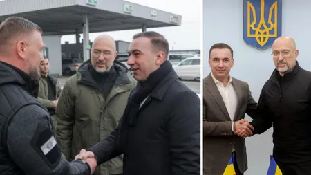 Bogdan Ivan, întâlnire cu Denys Shmyhal la granița Ucrainei: 