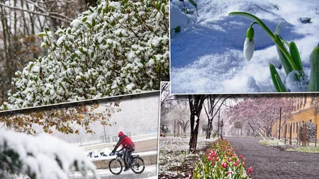 Ninsori până pe 1 mai în România! Anunțul făcut de meteorologii Accuweather