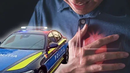 Un american a făcut infarct într-un sediu al Poliției din județul Olt, după ce a fost oprit de agenți