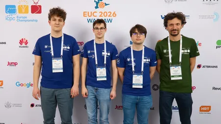Trei studenți români au devenit campioni europeni la programare. Echipa din Iași s-a calificat în Finala Mondială, din Dubai