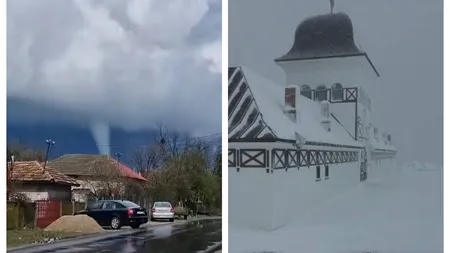Prognoza meteo. Fenomene extreme în martie, tornade în sud, ninsori, viscolite la munte. Silviu Grigore a citit hărţile şi ştie când scăpăm de ciclon