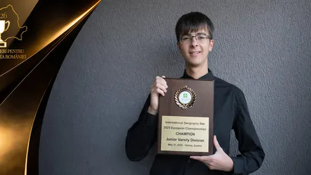 Un puşti pune România pe harta lumii. David Crăciun, unul dintre cei mai buni elevi din lume la geografie, ne reprezintă la Mondiale