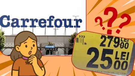 Prețuri de „te miri ce” la Carrefour. Un produs a fost ieftinit cu 91%