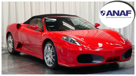 ANAF a scos la vânzare un Ferrari F430 Spider. Cât costă maşina din 2006 doar 25.000 de kilometri la bord