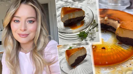 Laura Cosoi, rețetă delicioasă pentru prăjitură cu cremă de zahăr ars și blat de cacao: 