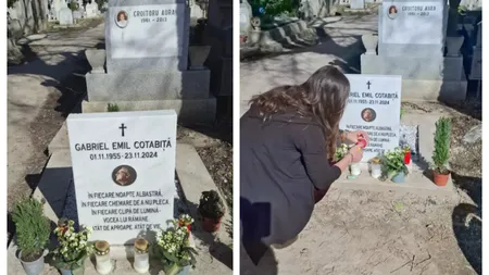 Cum arată mormântul lui Gabriel Cotabiță din Cimitirul Bellu la aproape un an și jumătate de la moartea acestuia: ”A fost greu, am refuzat să cred”