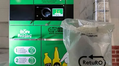 RetuRO: Peste 9,2 miliarde de ambalaje cu simbolul SGR au fost recliclate de la începutul proiectului