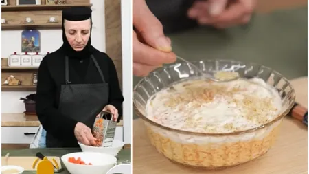 Maica Alexandra de la Mănăstirea Chiroiu a dezvăluit rețeta de salată cu morcovi și usturoi. Este potrivită pentru cei care țin post