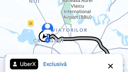 A crezut inițial că este o greșeală. Cât a plătit un client Uber pentru o cursă de 28 km, din București până în Popești-Leordeni, care a durat o oră și 12 minute