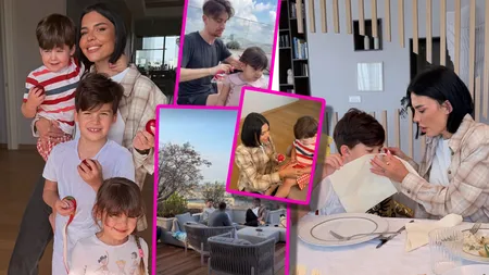 Andreea Popescu și Rareș Cojoc au făcut Paștele împreună! Influencerița s-a reîntors în penthouse-ul de 4 milioane de euro. „Noi nu ne-am despărțit de copii, vom fi întotdeauna o familie pentru ei”