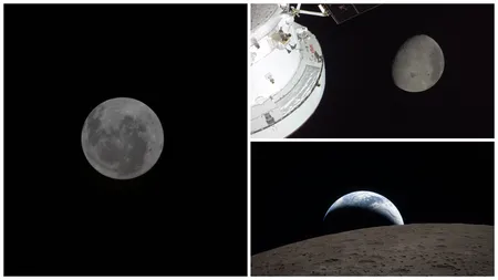 Artemis II: NASA a publicat imagini spectaculoase cu părți nevăzute ale Lunii