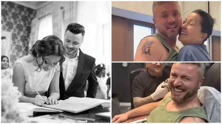 Gabriela Cristea, surprinsă de gestul lui Tavi Clonda după 11 ani de căsnicie. Artistul și-a făcut un tatuaj special