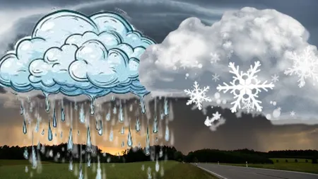 PROGNOZA METEO 22 APRILIE. Vreme rece și ploi în mare parte din țară. La munte ninge și se va depune un nou strat de zăpadă