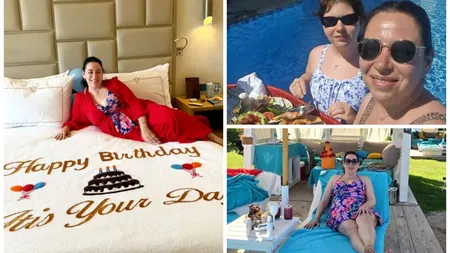 FOTO Oana Roman s-a pozat în costum de baie, la 50 de ani. Cu cine și-a sărbătorit ziua de naștere în Egipt