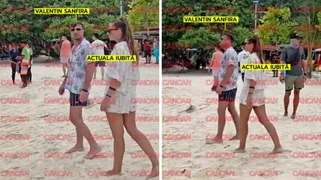 Valentin Sanfira a uitat-o deja pe Codruța Filip? Artistul a fost văzut cu o domnișoară misterioasă, copia fidelă a fostei sale soții