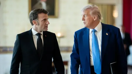 Reacția lui Emmanuel Macron după ce Donald Trump a spus că președintele francez „se recuperează după lovitura de dreapta pe care a primit-o în falcă” de la soția sa