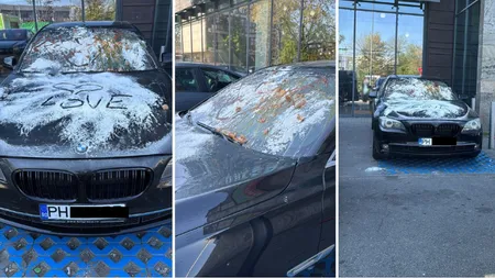 Un șofer a fost „taxat” după ce și-a lăsat BMW-ul pe un loc destinat persoanelor cu handicap. Mașina a fost transformată într-o adevărată tigaie