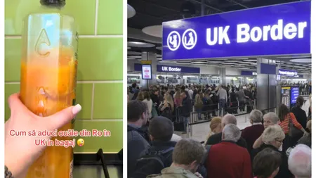 VIDEO VIRAL Cum păcălesc românii controalele la aeroport pentru a duce alimente în Marea Britanie