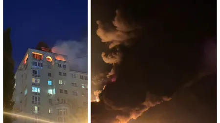 Potop de bombe peste Ucraina, Rusia a atacat cu 139 de drone în timp ce Zelenski e la Bucureşti. Ucrainenii au lovit un port rusesc de la Marea Neagră