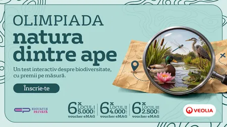 Veolia România continuă Olimpiada de Biodiversitate „Natura dintre Ape”, la nivel național