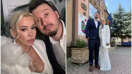 Anisia Gafton și Serghei s-au căsătorit. Primele imagini de la cununia civilă: 