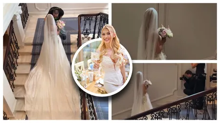 Andreea Bălan a publicat primele imagini în rochie de mireasă. Artista a pregătit patru ținute spectaculoase pentru nunta cu Victor Cornea: „Are o trenă de 4 metri”