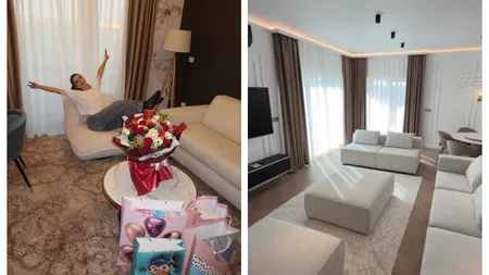 Cum arată noua casă a Georgianei Lobonț. Imagini spectaculoase cu vila în care s-a mutat vedeta: ”Mi-au ajuns canapelele, colțarul și fotoliile”