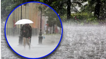 Cod GALBEN în 4 județe și în Capitală până duminică seară. Se anunță ploi torențiale