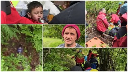 Primele cuvinte ale băiețelului de cinci ani găsit după două nopți petrecute singur în pădurile Sibiului: „Vreau la mami!”