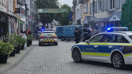Luare de ostatici într-o filială de bancă din Germania, intervenție masivă a poliției