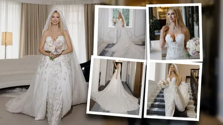 GALERIE FOTO Andreea Bălan a publicat primele imagini în rochie de mireasă. Artista a pregătit patru ținute spectaculoase pentru nunta cu Victor Cornea: „Are o trenă de 4 metri”