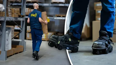 Ikea introduce cizmele robotizate pentru a accelera preluarea comenzilor. „Moowalkerii” folosesc tehnologia AI