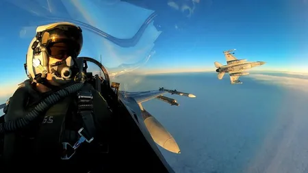 Primele imagini cu drona doborâtă de pilotul român de F-16. NATO a confirmat FOTO