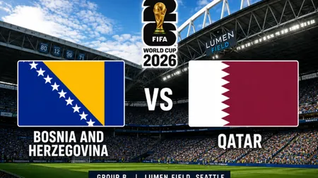 Bosnia - Qatar LIVE VIDEO ONLINE STREAMING ANTENA PLAY. Nu mai e loc de greşeli, meciul supravieţurii la Cupa Mondială FIFA 2026