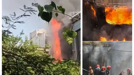 Incendiu devastator la un hotel din New Delhi, cel puţin 20 de morţi. Clienţii au sărit de la etaj ca să se salveze VIDEO
