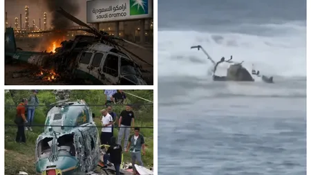Elicopter prăbuşit, 14 persoane au murit în urma impactului VIDEO
