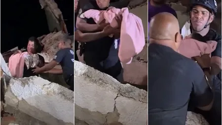 VIDEO Imagini încărcate de emoție din Venezuela. Un bebeluș de 18 zile a fost scos viu de sub dărâmăturile provocate de seismele devastatoare! Lacrimi de bucurie și aplauze pentru salvatori