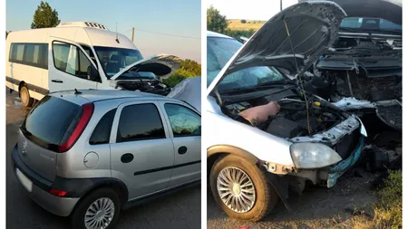 Accident grav pe A1, în județul Argeș. Un microbuz plin cu călători a fost implicat, mai multe persoane au fost rănite