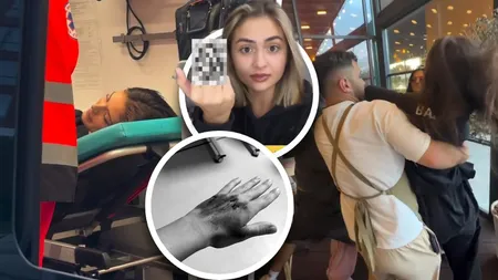 Andreea Bostănică, luată cu ambulanța după ce s-a întâlnit cu Iuliana Beregoi și sora acesteia. Artistele moldovence s-au luat la bătaie într-un restaurant: „Am primit pumni în cap, am fost trasă de păr”