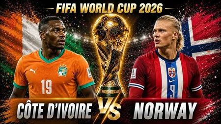LIVE Antena 1 Coasta de Fildeș - Norvegia 0-1 la Cupa Mondială 2026.  Nebunie în tribune, se vâsleşte spre optimi!