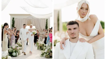 Nuntă mare în fotbal. Valentin Mihăilă s-a căsătorit și urmează să devină tătic. Imagini de colecție de la nunta fotbalistului