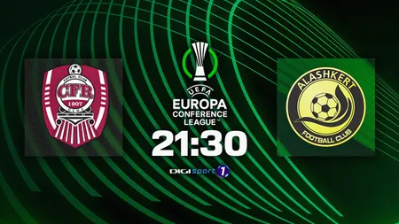 DIGI SPORT ONLINE CFR CLUJ - ALASHKERT. Fuga de faliment trece prin Conference League