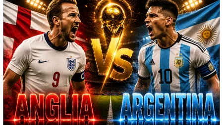 ANGLIA - ARGENTINA LIVE VIDEO ONLINE STREAM ANTENA 1. Kane vs. Messi pentru un loc în finala CM 2026