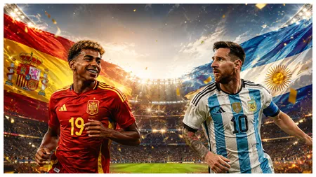 LIVE Antena 1 Spania - Argentina (ora 22:00) ONLINE VIDEO finala Cupa Mondială 2026. Duel Lamine Yamal vs Lionel Messi, unde vezi meciul în direct la TV